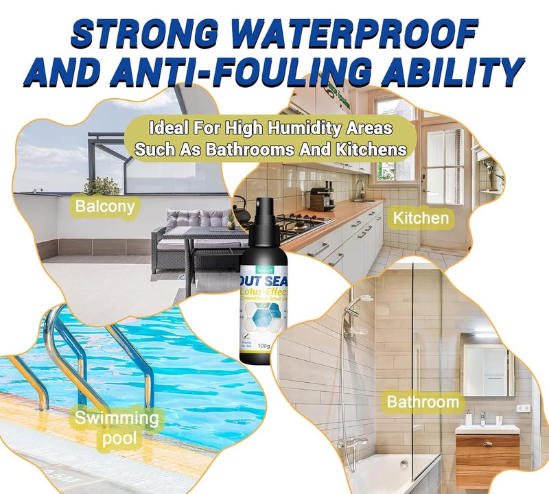 YumCraft Grout Sealer 7OZ, Clear Grout and Tile Sealer Spray for Wall, Shower, Kitchen, Non-Toxic Tile Sealer Spray, Grout Sealer for Stone, Bathroom, Marble Floor, Fast Dry & Long Lasting & Waterproof - Image 5